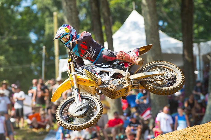 Ken Roczen stormed to his second career Lucas Oil 450cc Pro Motocross Championship at the GEICO Motorcycle Budds Creek National in Mechanicsville, Maryland, August 20. The German rider scored his 17th and 18th moto wins of the year en route to clinching the title. PHOTOS BY RICH SHEPHERD.