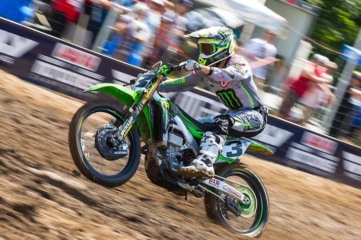 Eli Tomac went 3-3 for third overall at Ironman Raceway. PHOTO BY RICH SHEPHERD.