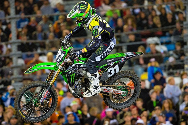 Martin Davalos has been solid for the Monster Energy/Pro Circuit Kawasaki team in the East. Davalos finished third at Daytona.