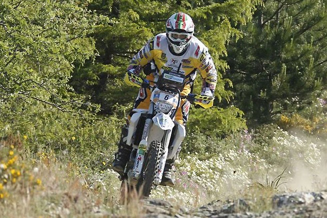 Husqvarna Italia-backed CF Racing rider Alessandro Botturi counted on his navigation skills to stay consistent through all five days of the Sardinia Rally, bagging the overall win. PHOTOS COURTESY OF HUSQVARNA MOTORCYCLES.