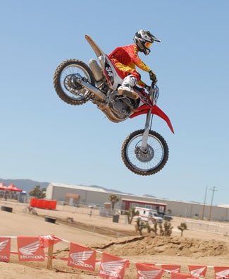 With an excellent chassis, the CRF250R is a hoot when subjected to aerial mischief.