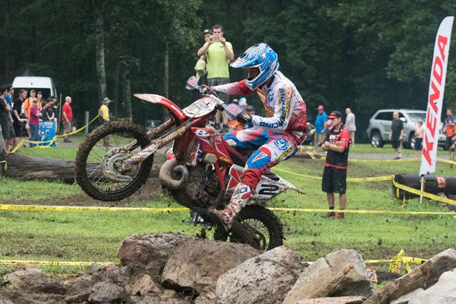Cody Webb outlasted heavy weather and heavy competition to become a two-time winner of the Kenda Tennessee Knockout Extreme Enduro yesterday. Webb joins Mike Brown as a two-time TKO Champion.