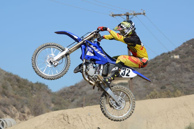 The YZ125 is an absolute feather in the air.
