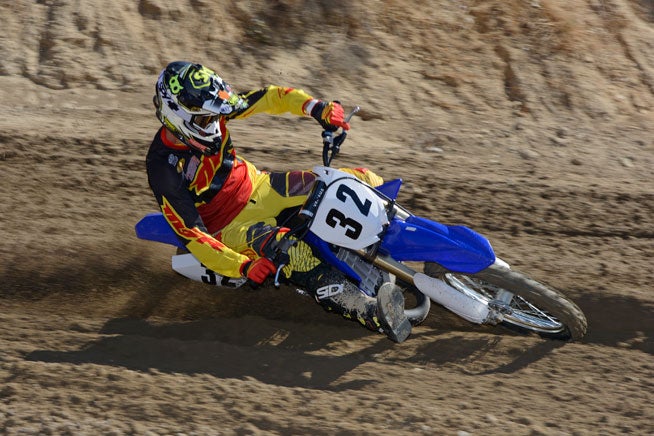 The YZ125 may lack displacement, but it can shred a corner with the best of them. DBC guest test rider and reigning WORCS Champion Robby Bell said that he was surprised how the 125's stout-mid-range and shrieking top-end allowed him to carry third gear through some of Glen Helen Raceway's rutted corners.