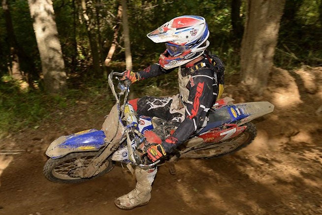Jordan Ashburn came out on top of a multi-rider battle for third place overall.
