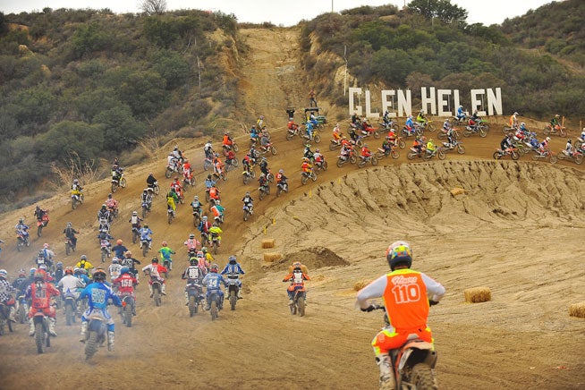 Once again, hundreds took to the track for the tribute lap during the 2nd Annual Kurt Caselli Ride Day at Glen Helen Raceway on December 5. STORY AND PHOTOS BY MARK KARIYA.