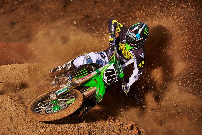 Wil Hahn comes to the Monster Energy Kawasaki team after years of riding Hondas. His new KX450F seems to suit him just fine.