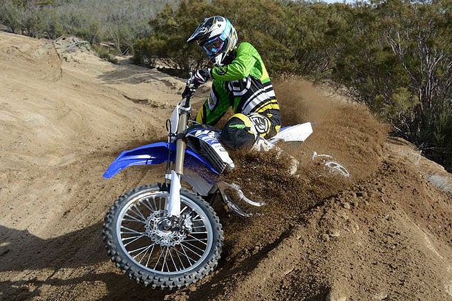 Yamaha’s all-new YZ250FX may look like its class-winning YZ250F, but a six-speed transmission, electric start and off-road-specific suspension valving turn it into a closed-course off-road warrior.