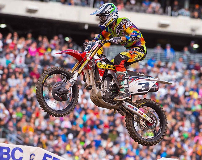 GEICO Honda's Eli Tomac picked up his third win of the year in the 450cc class. Ryan Dungey was second and Cole Seely was third.