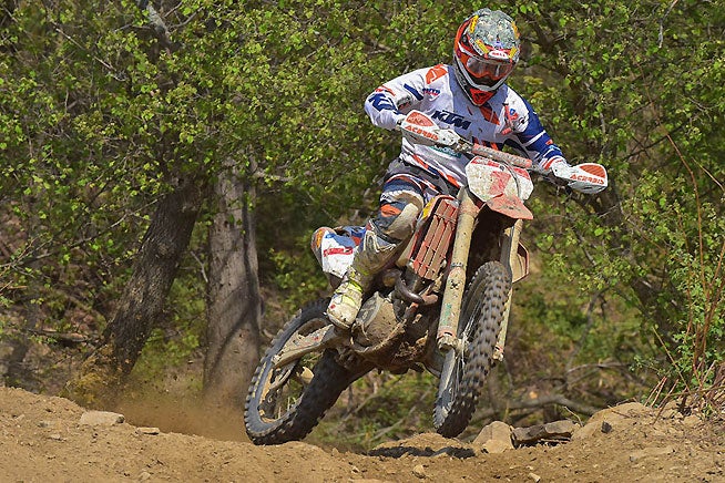 Reigning AMSOIL GNCC Champion Kailub Russell put in a strong second-place showing but saw his 2015 GNCC win streak end at five wins. Russell still enjoys a massive lead in the series standings.