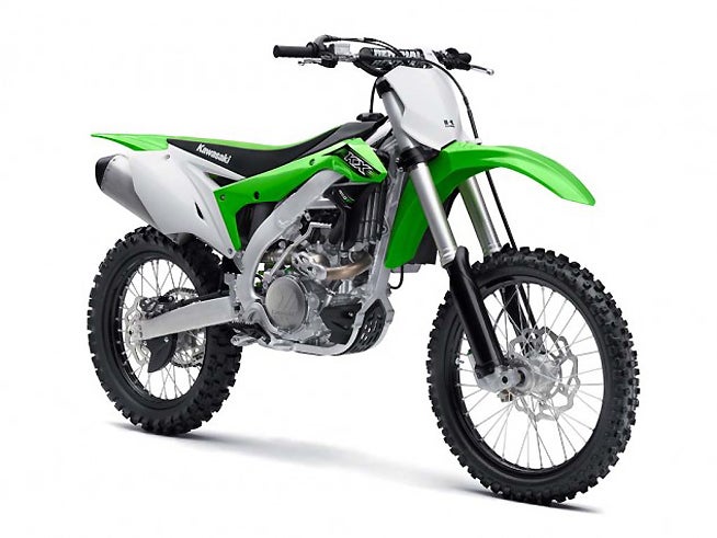 Kawasaki is serious about regaining its clout in the 450cc motocross ranks. The 2016 KX450F is designed to be lighter, faster and stronger than its predecessors. PHOTOS COURTESY OF KAWASAKI MOTORS CORP., USA.