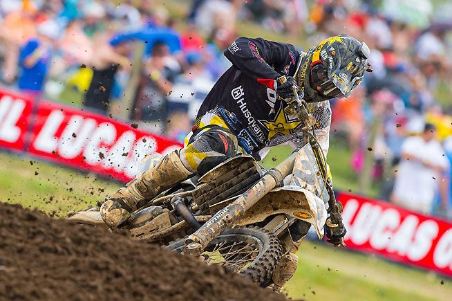 Jason Anderson had his best outing yet on a 450 in the outdoor series, bringing his factory Husqvarna home third overall via 2-4 moto finishes.