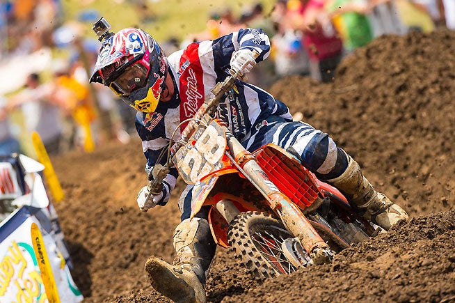Jessy Nelson finished a strong third in the 250cc class at Muddy Creek Raceway.