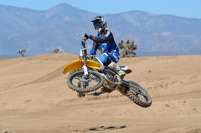 The YZ450F is easier to ride than last year's model, thanks to its meatier low-end torque, but test rider Ryan Abbatoye noted that the 2016 doesn't rev as quickly as the 2015 does.