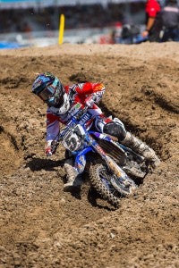 Justin Barcia got the holeshot in the first moto and finished third overall via 5-3 moto performances.