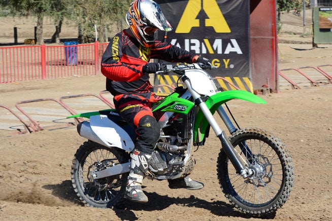 Kawasaki fitted its Launch Control system to the KX250F last year. The device alters the ignition mapping to help the rider get hooked up out of the gate.