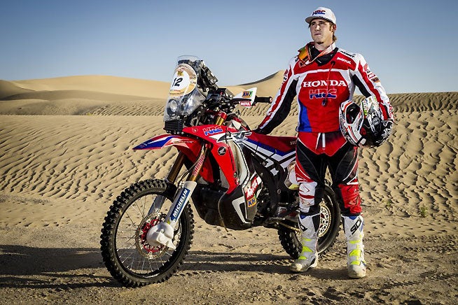 Making his Dakar Rally debut with Team HRC in 2016, Brabec "carried water" for team veteran Paulo Goncalves, sacrificing his own results to keep Goncalves in the running for the overall win. Even so, Brabec stll finished ninth overall. PHOTO COURTESY OF TEAM HRC.