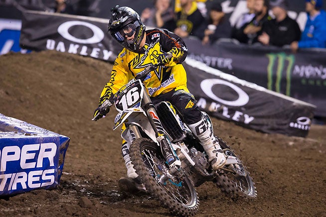 Zach Osborne rode a strong race and finished third in the 250 West main. PHOTO BY RICH SHEPHERD.