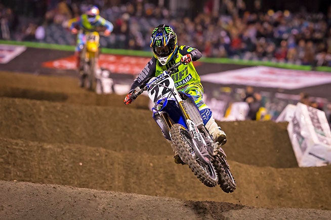 Chad Reed continues to look strong on his new factory Yamaha. He finished in the runner-up spot for the second weekend in a row, but a win could very well be in the cards for the tough Australian. PHOTO BY RICH SHEPHERD.