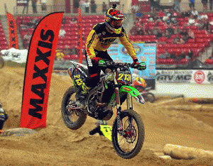 Justin Seeds battled Thompson for the South Point WORCS win and actually led for a couple laps before dropping back to a strong runner-up results. PHOTO BY HARLAN FOLEY/WORCRACING.