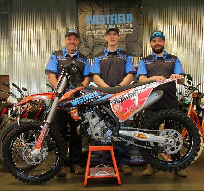 Jordan Ashburn has switched from a Yamaha to a KTM for 2016, and will contest the AMSOIL GNCC series with backing from Westfield Powersports.