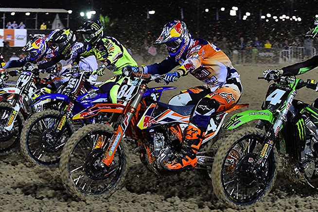 Former MX2 World Champion Jeffrey Herlings looked like his old self of two years ago as he sped to two moto wins for a sweep of the MX2 class at the MXGP of Qatar. PHOTO COURTESY OF MXGP.COM.