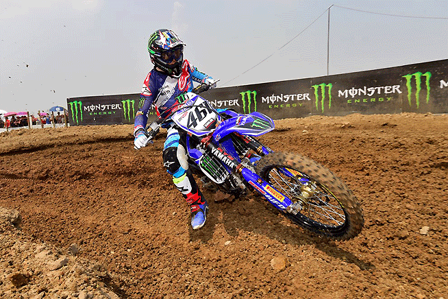 Reigning MXGP World Champion Romaine Febvre got in the win column at the MXGP of Thailand, posting a 1-1 moto sweep. PHOTO COURTESY OF YAMAHA MOTOR EUROPE N.V.