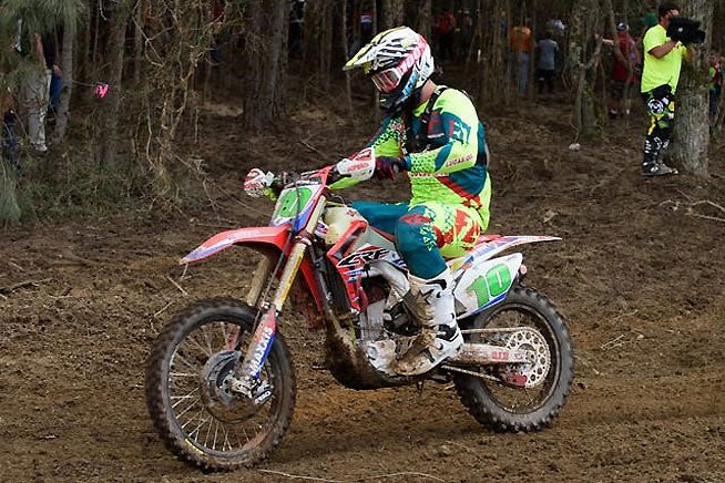 JCR Honda's Trevor Bollinger has carded wins in both rounds of the XC2 Pro Lites class in 2016. Posting win number three at the FMF Steele Creek GNCC would be a biggie, as it is Bollinger's home race. 