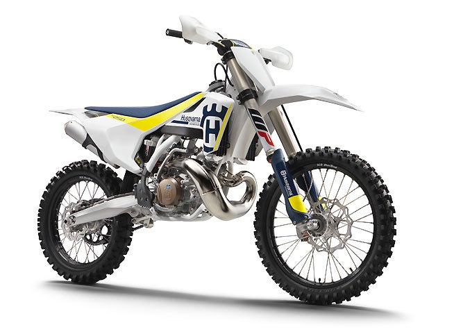 Husqvarna has upgraded its line of 2017 two-stroke and four-stroke models (with the exception of the TC85). The TC 250 two-stroke shown here receives the greatest number of changes, including an all-new engine as well as the new WP AER 48 air fork.