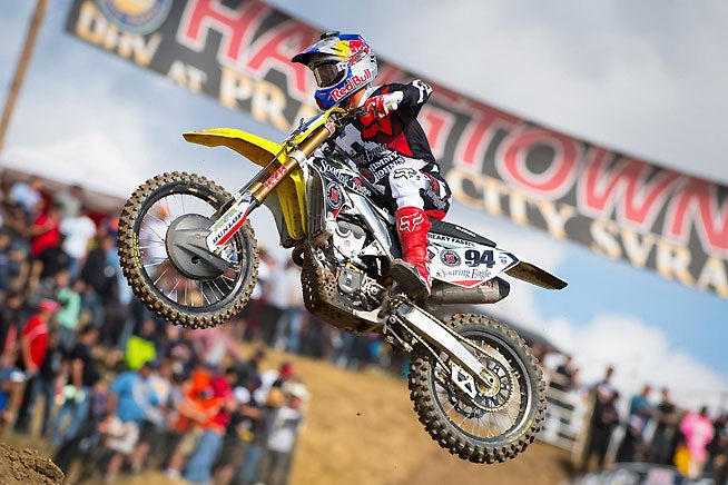 Ken Roczen got off to a stellar start in the 2016 Lucas Oil Pro Motocross Championship by sweeping the season-opening Hangtown Classic in Northern California, Saturday. PHOTO BY RICH SHEPHERD.