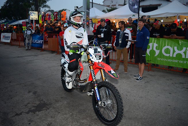 Colton Udall waits for his turn to start the 2016 Bud Light SCORE Baja 500. Udall and teammate Mark Samuels are favored to win the race.