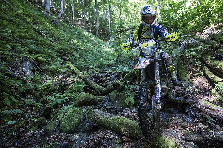 Wade Young scored a big win in the opening mountain stage of the 2016 Red Bull Romaniacs. PHOTO COURTESY OF RED BULL CONTENT POOL.