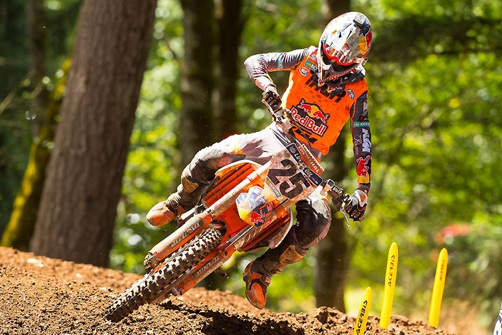 Marvin Musquin went a solid 3-3 for third overall at Washougal. PHOTO BY RICH SHEPHERD.