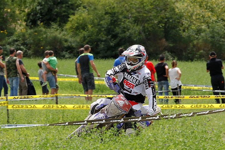 Loic Larrieu came through to win the Enduro 2 class on Day 2 in Fabriano. PHOTO BY FUTURE7MEDIA.