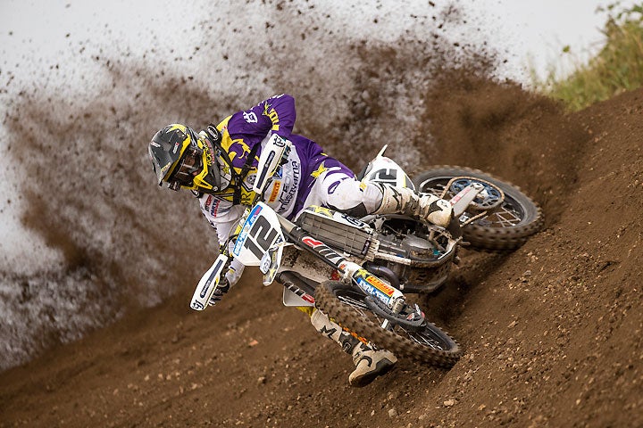 Rockstar Energy Husqvarna's Max Nagl swept both MXGP motos to earn his first win of the season at the MXGP of the Czech Republic. PHOTO COURTESY OF HUSQVARNA GmbH.