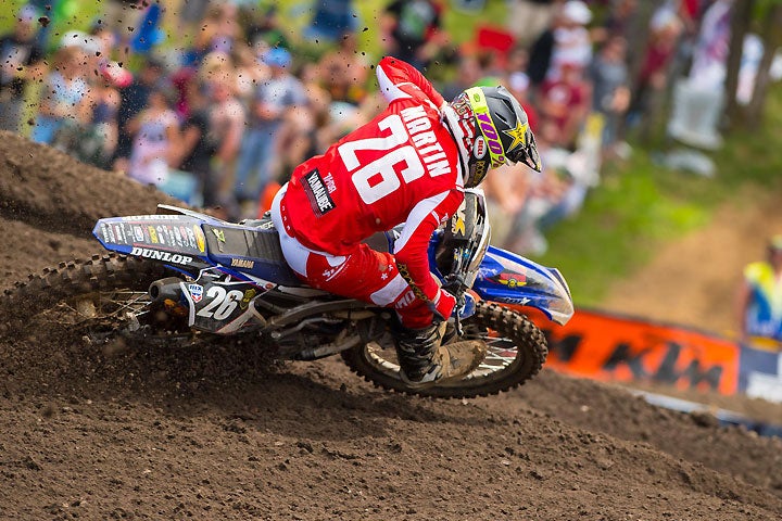 Alex Martin has clearly turned a corner in his career. The factory Yamaha rider was in contention for another overall win. Martin finished second overall at RedBud. PHOTO BY RICH SHEPHERD.