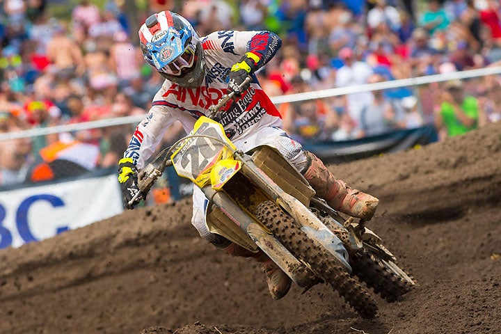 Broc Tickle sustained a fractured pelvis at last weekend's La Crescent Wine and Spirits Spring Creek National MX, and he will miss the rest of the season. Tickle is expected to be out of action for four to six weeks. PHOTO BY RICH SHEPHERD.