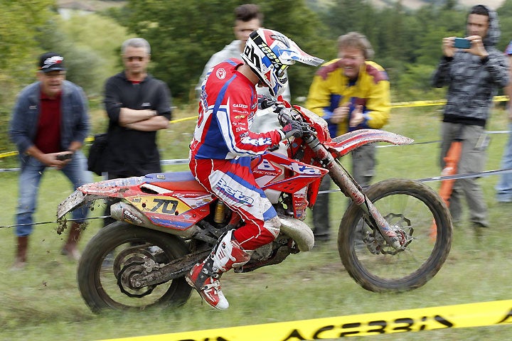 Steve Holcombe came through on Day 2 at the Acerbis GP of Italy, winning the EnduroGP class as well as the Enduro 3 class. PHOTO BY FUTURE7MEDIA.COM.