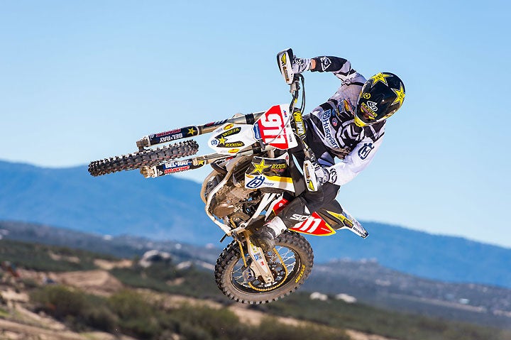 Jacob Argubright grew up in the desert, but the Rockstar Energy Husqvarna Factory rider has his sights set on international and off-road competition as well. PHOTO BY SIMON CUDBY/HUSQVARNA MOTORCYCLES GmbH.