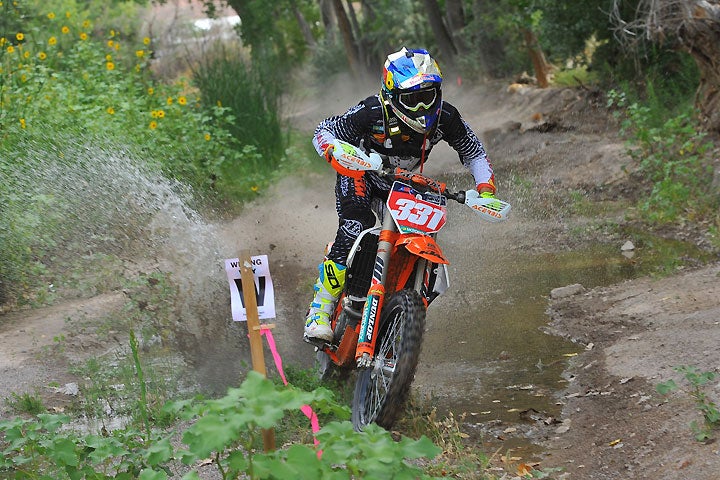 The wet races Taylor Robert has done in FIM Enduro World Championship this year made the creek crossings at the Muley Run a piece of cake. In fact, he made the entire race look like a piece of cake as he sailed to the win in his National H&H debut. PHOTO BY MARK KARIYA.