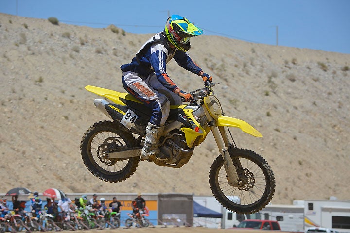 DirtBikes.com test rider Nic Garvin puts the 2017 Suzuki RM-Z450 to the test at the District 37 SoCal MX Series finale at LACR in Palmdale, California. Despite being virtually unchanged in four years, the RM-Z450 still has what it takes to be competitive in the 450cc motocross class.