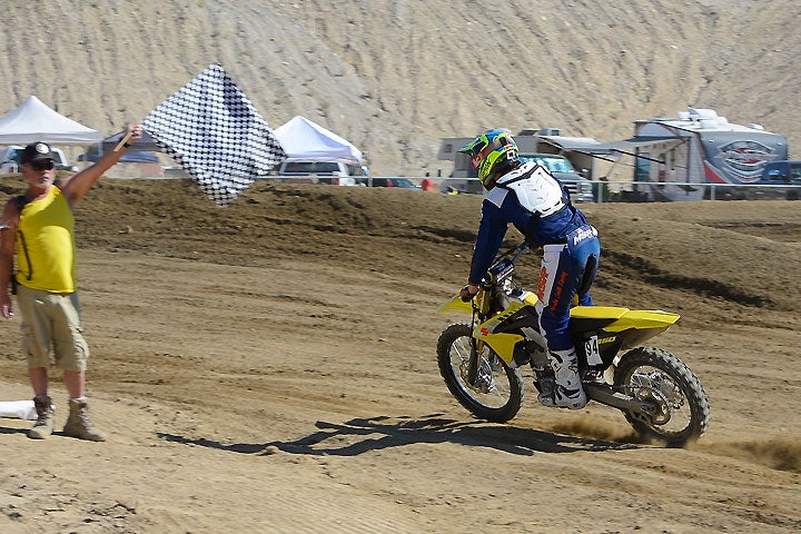 Garvin raced two classes aboard the RM-Z450, finishing no worse than third overall.