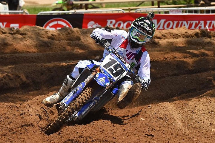 Bradley Taft bagged the coveted 250 A National Championship. Chase Sexton appears to be well on the way to winning the Open Pro Sport National Championship. He is undefeated through two motos. PHOTO BY KEN HILL/MX SPORTS.