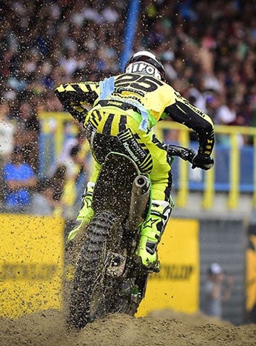 Monster Energy Kawasaki's Clement Desalle landed his first MXGP victory since 2014 by posting 2-2 scores at the MXGP of the Netherlands. PHOTO SOURCE: MXGP.COM.
