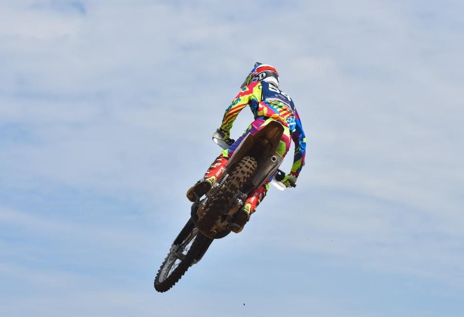 Jerry Robin came from behind to win the 250 All-Star A/B (14+) National Championship. PHOTO BY KEN HILL/MX SPORTS.