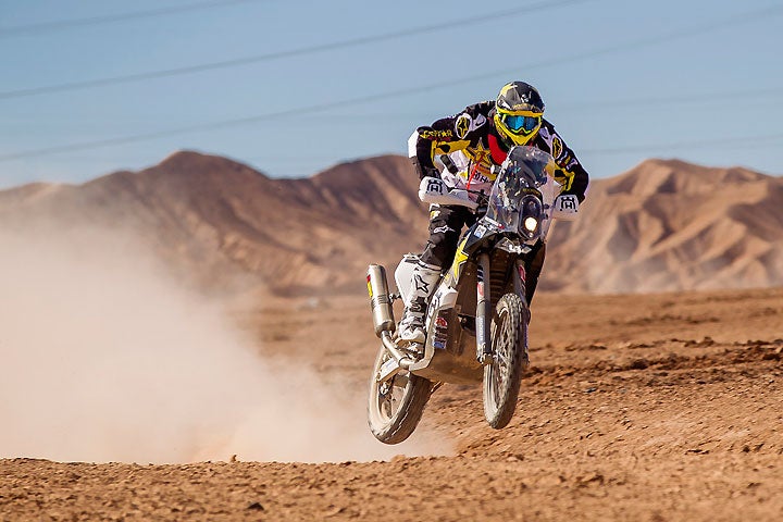 Quintanilla was fast and confident in Stage 3, taking the win by 3 minutes and 28 seconds over his closest competitor. PHOTO BY M. PINOCHET/HUSQVARNA MOTORCYCLES GmbH.