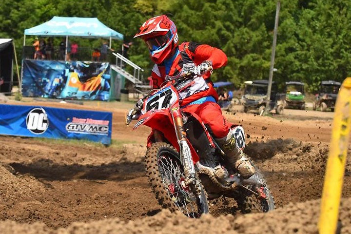 Terry Bostard came out on top of an epic battle in the 45+ class to win the 45+ National Championship. Chase Sexton appears to be well on the way to winning the Open Pro Sport National Championship. He is undefeated through two motos. PHOTO BY KEN HILL/MX SPORTS.