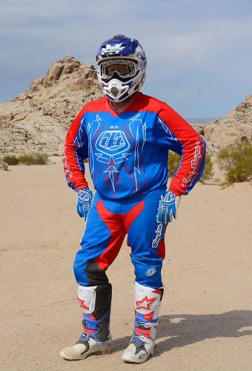 Troy Lee Designs GP Pinstripe gear offers hot rod styling and very good comfort at reasonable pricing. It is part of a vast collection of TLD GP gear that features a wild variety of color schemes.