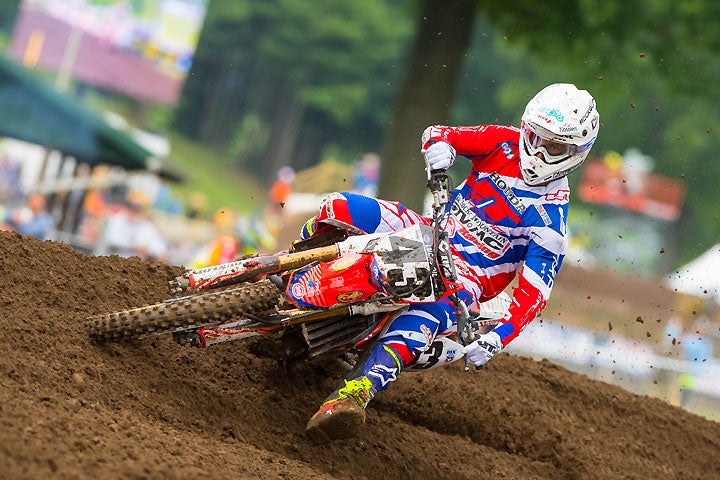 Rocky Mountain MC Honda's Fredrik Noren has been pressed into service yet again to fill-in for the injured Cole Seely on the Team Honda HRC factory team for the final three Lucas Oil Pro Motocross Championship rounds. PHOTOS BY SIMON CUDBY.