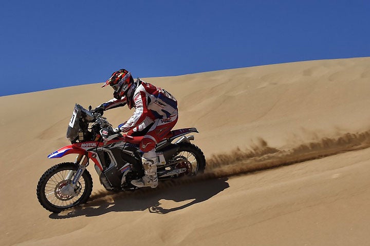 Ricky Brabec put another rally in the books as he continued to hone his navigation skills. The American finished seventh overall in the 2016 Atacama Rally. PHOTO COURTESY OF TEAM HRC.